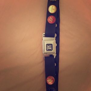 Bottle opener seatbelt novelty belt